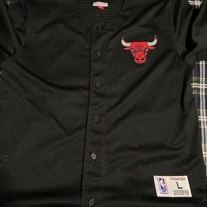 Chicago Bulls baseball inspired jersey.